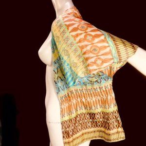 Echo Rare Silk Vest Blouse Top